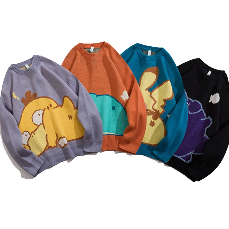 Harajuku Sweater Women Men Anime Cartoon Pullover Hip Hop Streetwear Long Sleeve Pattern Knitted Sweater Couple Oversize Casual
Harajuku Sweater Women Men Anime Cartoon Pullover Hip Hop Streetwear Long Sleeve Pattern Knitted Sweater Couple Oversize Casual