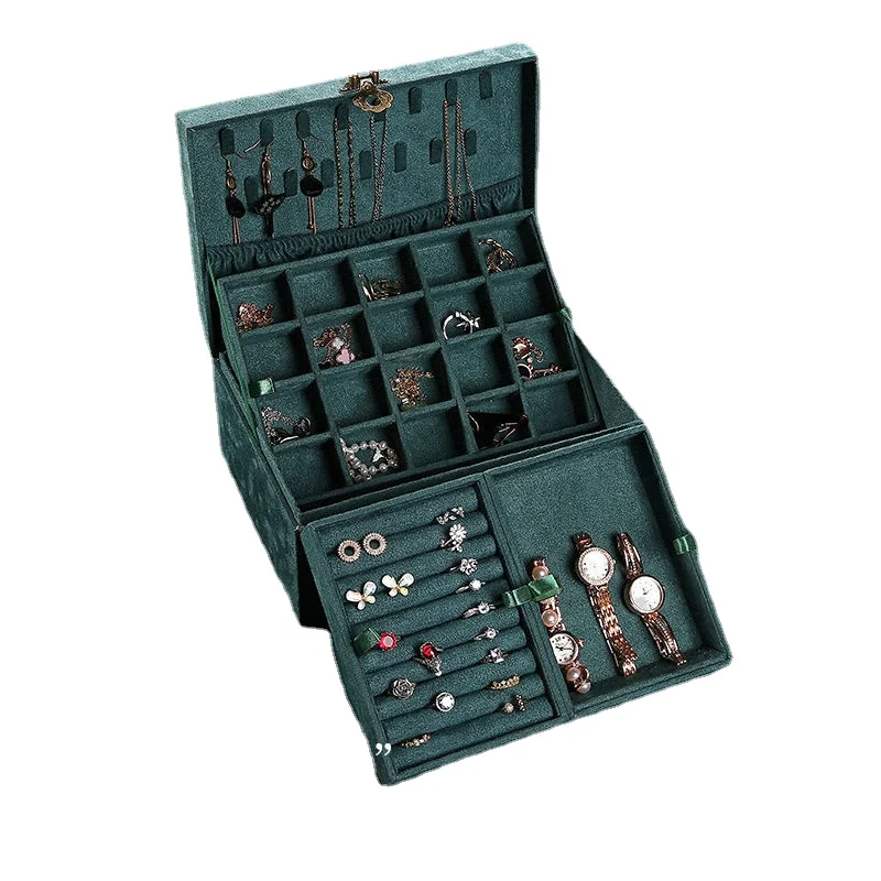 Stylish and simple multi-function storage drawer 4-layer large capacity jewelry box for earrings/rings/bracelets/necklaces
Stylish and simple multi-function storage drawer 4-layer large capacity jewelry box for earrings/rings/bracelets/necklaces