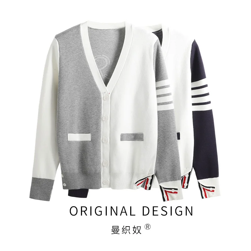 New Knitted Jacket Female Design Sense Back Stick Figure Dog Walking Jacquard Color Matching Sweater Coat TB Cardigan
New Knitted Jacket Female Design Sense Back Stick Figure Dog Walking Jacquard Color Matching Sweater Coat TB Cardigan