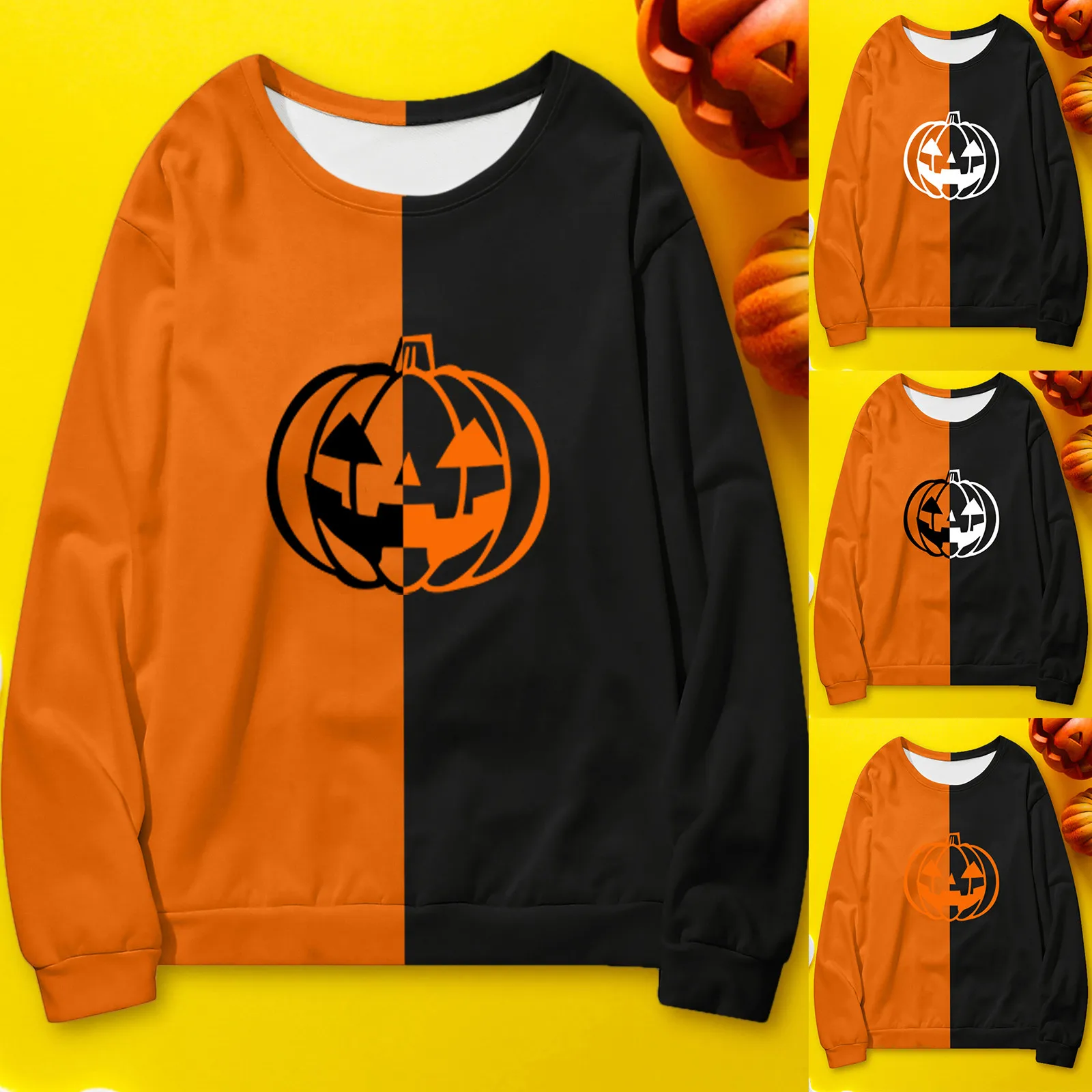 Sweatshirts for Adults Men Women Couple Halloween Pumpkin Print Sweatshirt Long Sleeved Round Neck Men Two Piece Set Fall
Sweatshirts for Adults Men Women Couple Halloween Pumpkin Print Sweatshirt Long Sleeved Round Neck Men Two Piece Set Fall