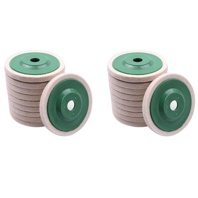 20Pcs 100Mm 4 Inch Wool Buffing Round Polishing Wheels Pads Polisher Wheels For Copper Iron&Aluminum Polishing Tools
20Pcs 100Mm 4 Inch Wool Buffing Round Polishing Wheels Pads Polisher Wheels For Copper Iron&Aluminum Polishing Tools