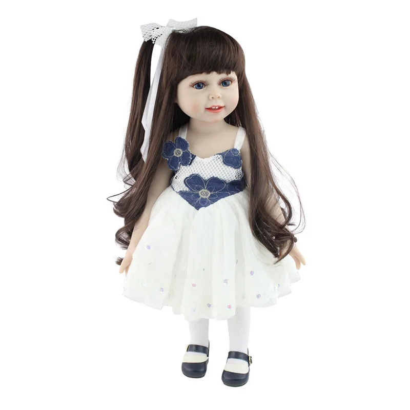 18 Inch Reborn Full Body Silicone Baby Doll Girl Toddler Doll Pretty Princess dress up Lifelike Sof Touch Kid Birthday Xmas Gift 
18 Inch Reborn Full Body Silicone Baby Doll Girl Toddler Doll Pretty Princess dress up Lifelike Sof Touch Kid Birthday Xmas Gift