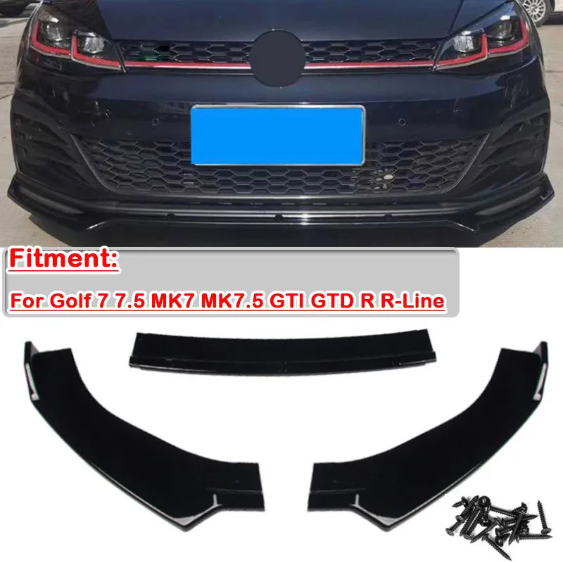 3PCS Car ABS Front Lip Bumper Splitter Spoiler Body Protector Kit Chin For Golf 7 7.5 MK7 MK7.5 GTI GTD R R-Line
3PCS Car ABS Front Lip Bumper Splitter Spoiler Body Protector Kit Chin For Golf 7 7.5 MK7 MK7.5 GTI GTD R R-Line