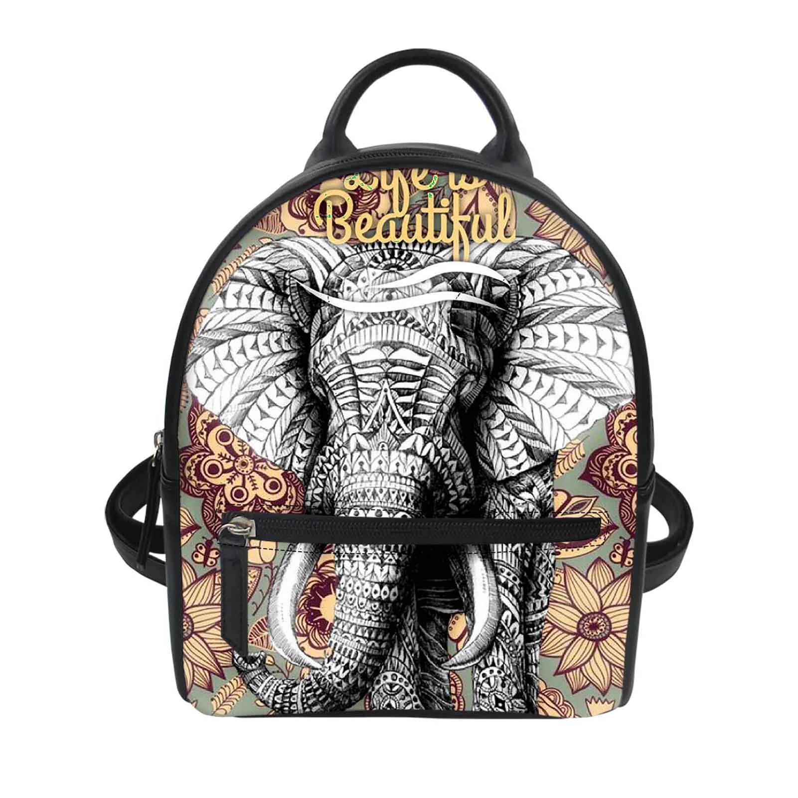 Elephant Print Female Backpack School Supplies Schoolbag Women Casual Book Bag for Girls Mochila
Elephant Print Female Backpack School Supplies Schoolbag Women Casual Book Bag for Girls Mochila