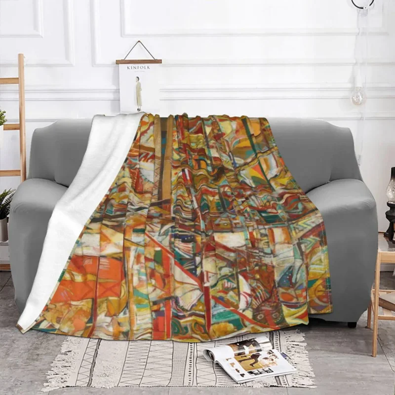 

Ethiopian Painting Art Africa Blanket Flannel Textile Decor Multifunction Ultra-Soft Throw Blanket for Home Car Plush Thin Quilt