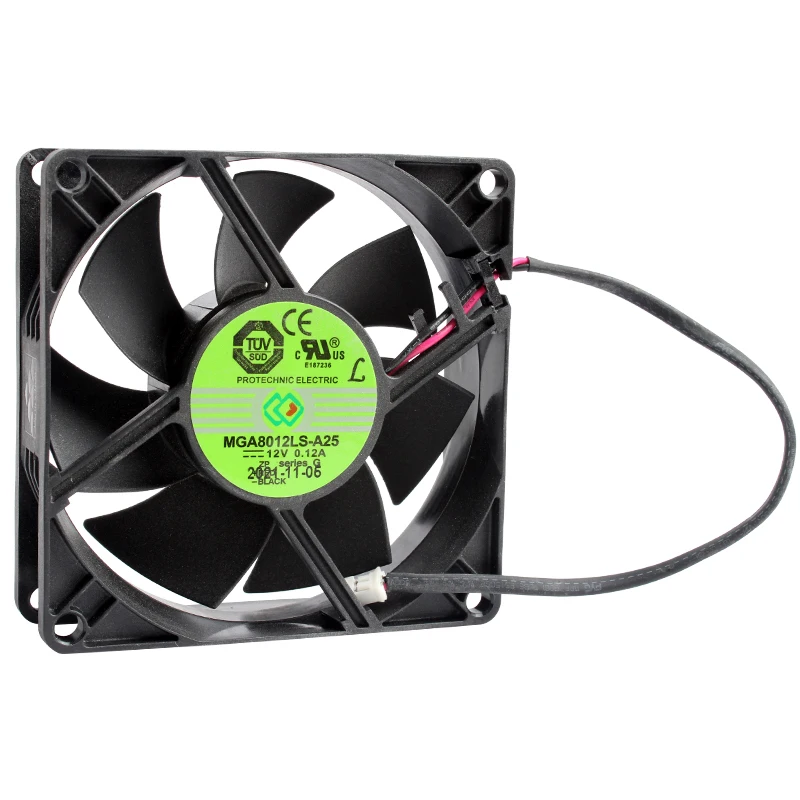 MGA8012LS-A25 8cm 80mm fan 80x80x25mm DC12V 0.12A 2pin Cooling fan for chassis power supply
MGA8012LS-A25 8cm 80mm fan 80x80x25mm DC12V 0.12A 2pin Cooling fan for chassis power supply