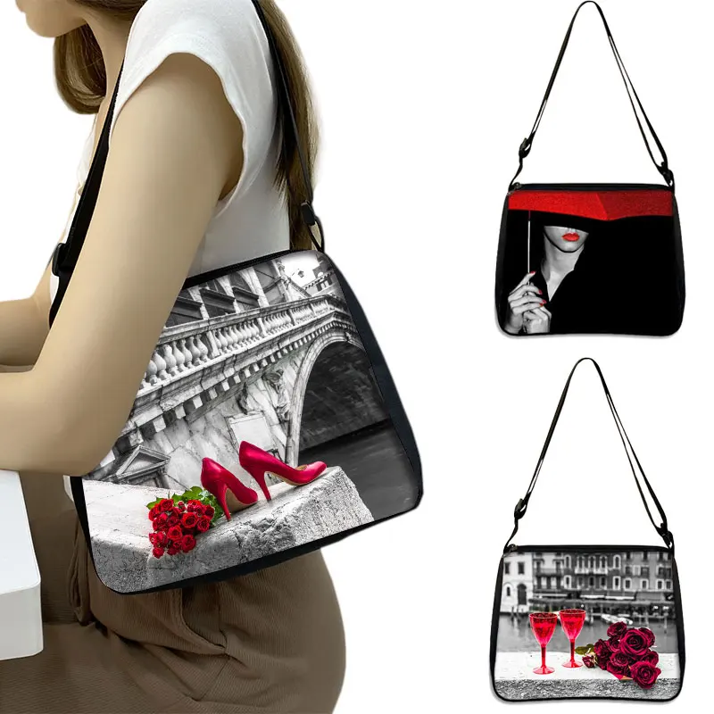 Rose Embroidery Red&Black Series Shoulder Bags Brand Women's Bags High Quality Female Large Capaicity Handbags Messenger Bag
Rose Embroidery Red&Black Series Shoulder Bags Brand Women's Bags High Quality Female Large Capaicity Handbags Messenger Bag