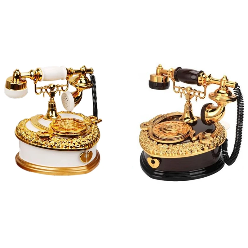 Retro Heart Shaped Telephone Model Music Box Birthday Gift Home Ornament Decoration Antique Carved Wooden Hand Crank Music Box
Retro Heart Shaped Telephone Model Music Box Birthday Gift Home Ornament Decoration Antique Carved Wooden Hand Crank Music Box