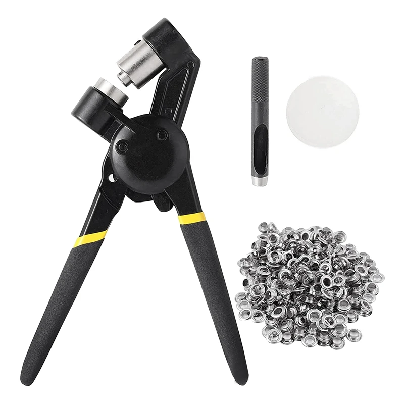 3/8 Inch Grommet Tool Kit,Handheld Hole Punch Pliers Mini-Type Manual Eyelet Machine With 500 Pcs Grommets
3/8 Inch Grommet Tool Kit,Handheld Hole Punch Pliers Mini-Type Manual Eyelet Machine With 500 Pcs Grommets