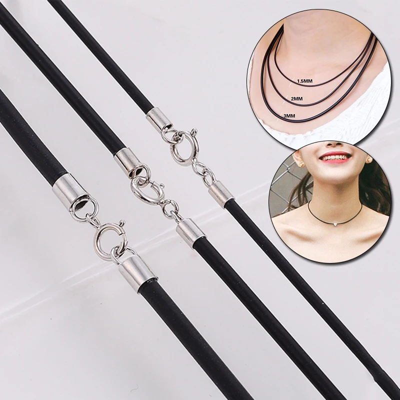 Black Rubber Leather Rope Choker/necklace With S925 Silver Plated Lobster Clasp Connector Buckle Cord Diy Jewelry Accessories
Black Rubber Leather Rope Choker/necklace With S925 Silver Plated Lobster Clasp Connector Buckle Cord Diy Jewelry Accessories