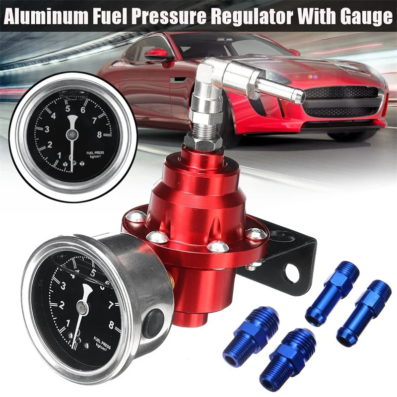 New 1 Set Universal Vehicle Car Adjustable Aluminum Fuel Pressure Regulator With Gauge Kit Auto Accessories 7 Colors
New 1 Set Universal Vehicle Car Adjustable Aluminum Fuel Pressure Regulator With Gauge Kit Auto Accessories 7 Colors