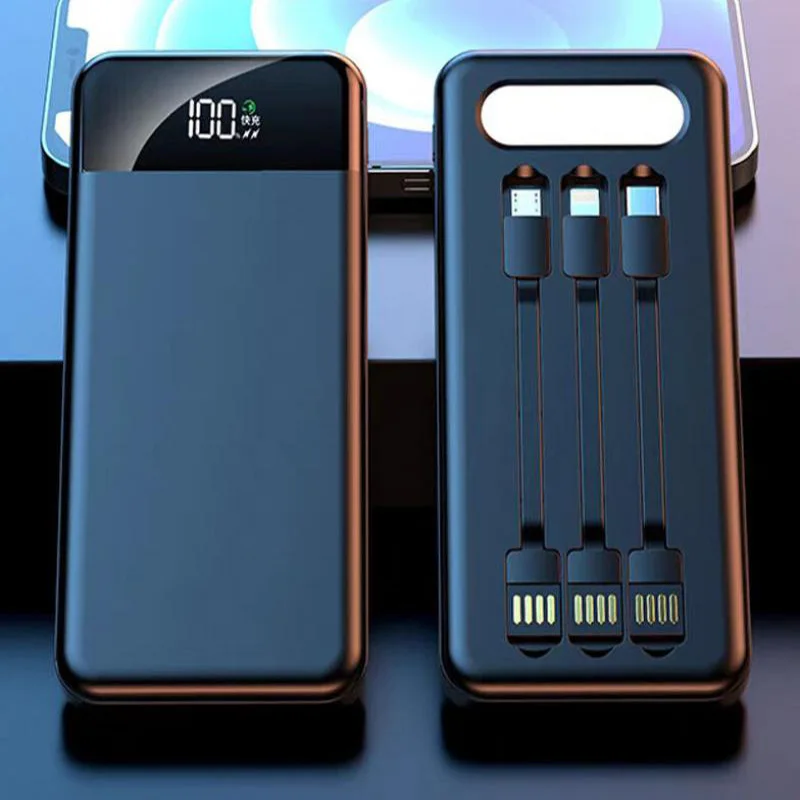 Новый внешний аккумулятор 20000 мАч Usb-C для быстрой зарядки, портативный Встроенный кабель для Huawei Iphone Samsung мобильный телефон
Новый внешний аккумулятор 20000 мАч Usb-C для быстрой зарядки, портативный Встроенный кабель для Huawei Iphone Samsung мобильный телефон