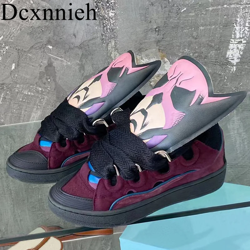 Autumn Winter Flats Thick Sole Graffiti Casual Shoes Big Shoelace Design Breathable Running Shoes Vacation Sneakers Unisex 2023
Autumn Winter Flats Thick Sole Graffiti Casual Shoes Big Shoelace Design Breathable Running Shoes Vacation Sneakers Unisex 2023
