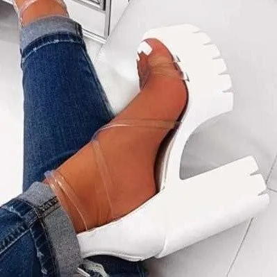 2022 Summer Open Toe Women' Shoes Party Platform Women' Sandals Chunky High Heel Fashion Female Shoes Large Size
2022 Summer Open Toe Women' Shoes Party Platform Women' Sandals Chunky High Heel Fashion Female Shoes Large Size