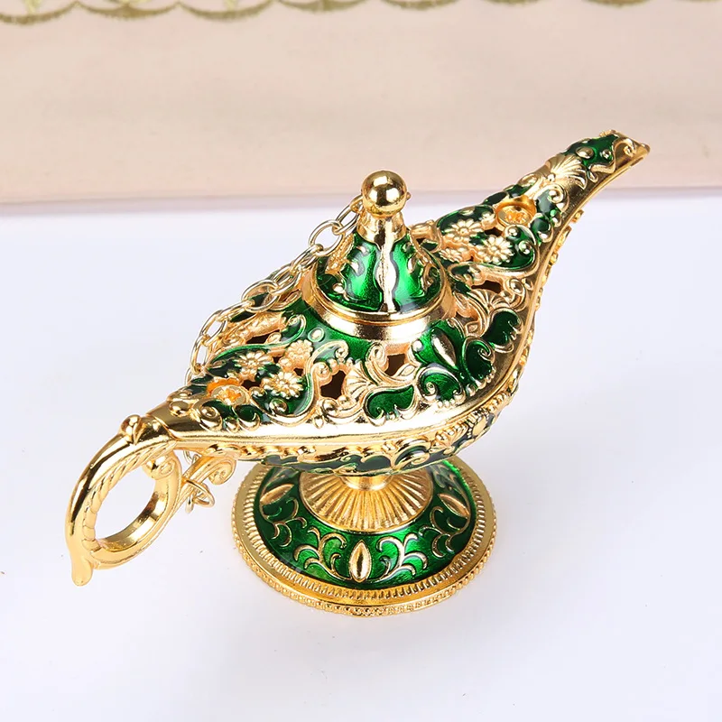 Retro European Crafts Art Ornaments Aladdin Magic Lamp Home Club Zinc Alloy Creative Craft Decoration Wishing Lamp Ornaments New
Retro European Crafts Art Ornaments Aladdin Magic Lamp Home Club Zinc Alloy Creative Craft Decoration Wishing Lamp Ornaments New
