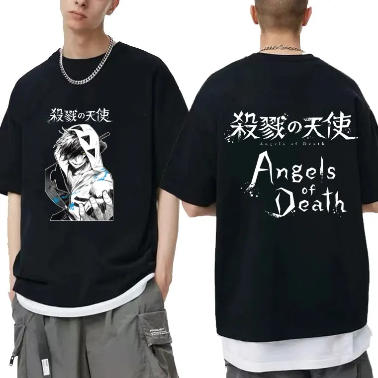 Anime Angels of Death Double Sided Print T-shirt Man Fashion T Shirt Men Women Harajuku Manga Pattern Tshirt Male Teen Clothes
Anime Angels of Death Double Sided Print T-shirt Man Fashion T Shirt Men Women Harajuku Manga Pattern Tshirt Male Teen Clothes