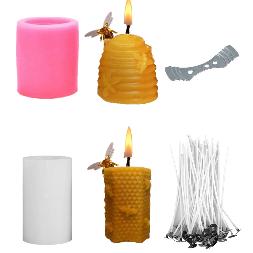 

Candle Making Molds Silicone 3D Bee Honeycomb Shape Mould Beehive Form Handmade Supplies Tool Clay Diy Soap Craft Wax Hives Mold