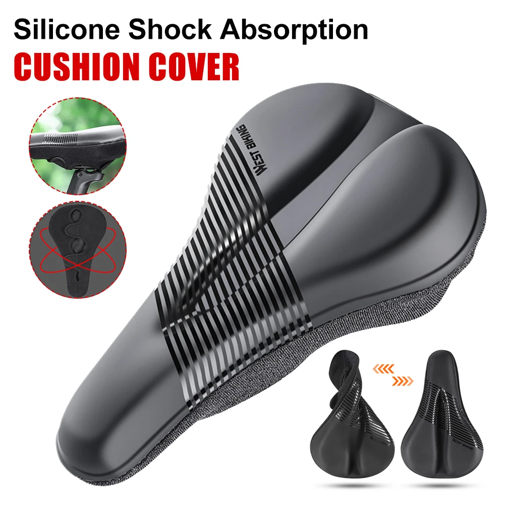 New 1Pc Bike Seat Cover Soft Silicone Gel Padded PU Bicycle Saddle Cover Memory Foam Non-Slip Waterproof 3D Bike Seat Cover
New 1Pc Bike Seat Cover Soft Silicone Gel Padded PU Bicycle Saddle Cover Memory Foam Non-Slip Waterproof 3D Bike Seat Cover