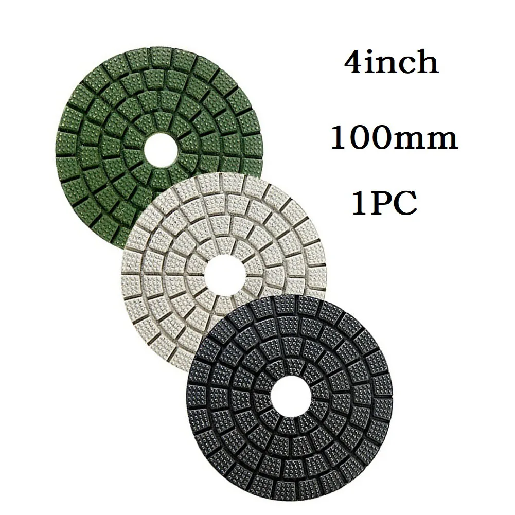 1Pc 100mm Diamond Buff Wet Polishing Wet Pads Unique 4 Inch For Granite Quartz Polish Glazing Buffing Angle Grinder Resin Bond
1Pc 100mm Diamond Buff Wet Polishing Wet Pads Unique 4 Inch For Granite Quartz Polish Glazing Buffing Angle Grinder Resin Bond