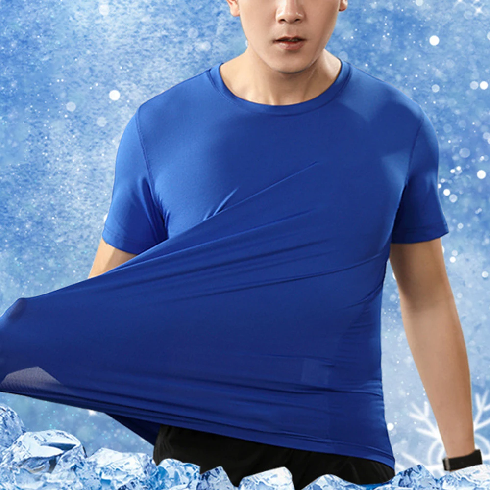 Mens T-Shirts Crew Neck Top Clothing Good Stretchy Tops High Quality Loose Male Muscle Quick Dry Runing Shirts
Mens T-Shirts Crew Neck Top Clothing Good Stretchy Tops High Quality Loose Male Muscle Quick Dry Runing Shirts