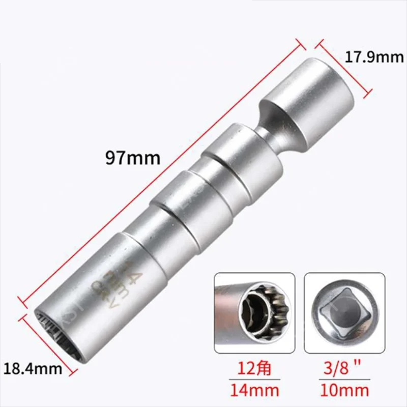 202214mm 16mm Ultra-thin Magnetic Socket Wrench Spark Plug Socket Universal Long Spark Plug Sleeve Removal Tool Auto Repair Tool
202214mm 16mm Ultra-thin Magnetic Socket Wrench Spark Plug Socket Universal Long Spark Plug Sleeve Removal Tool Auto Repair Tool