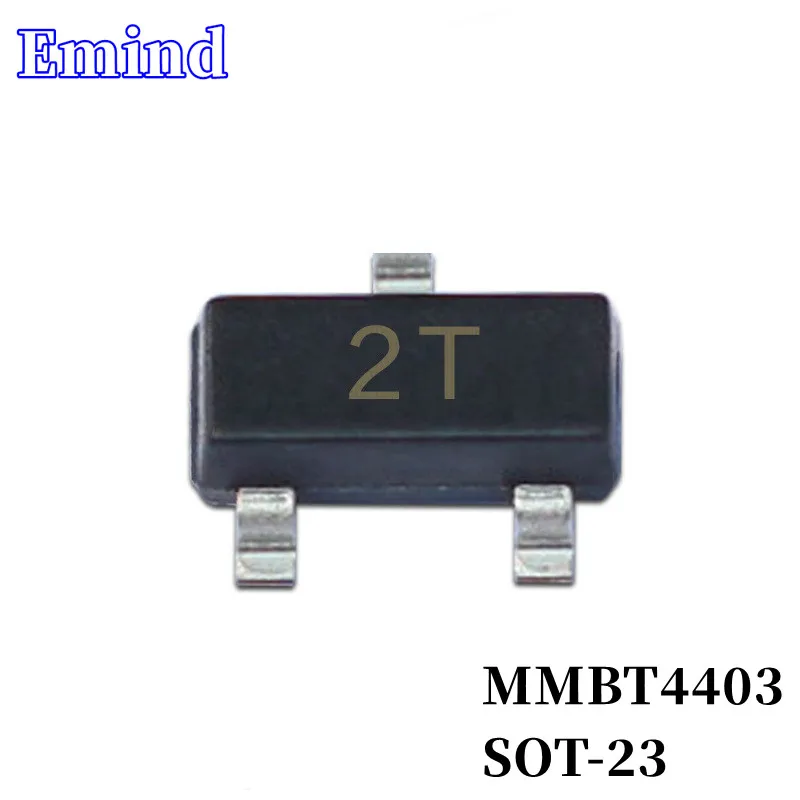 

500/1000/2000/3000Pcs MMBT4403 SMD Transistor SOT-23 Footprint 2T Silkscreen PNP Type 40V/600mA Bipolar Amplifier Transistor