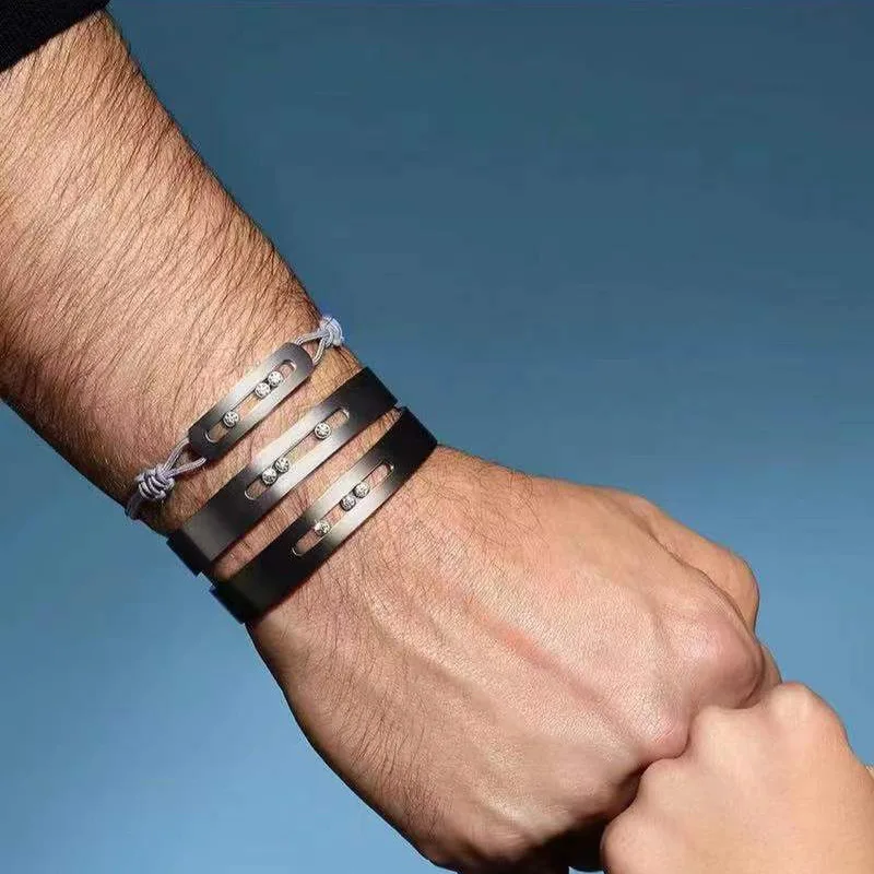 M 1:1 Luxury Brand Jewelry Bracelet Men Stainless steel Bracelet Party Zircon For Father Gift Bracelet Fashion Jewelry
M 1:1 Luxury Brand Jewelry Bracelet Men Stainless steel Bracelet Party Zircon For Father Gift Bracelet Fashion Jewelry