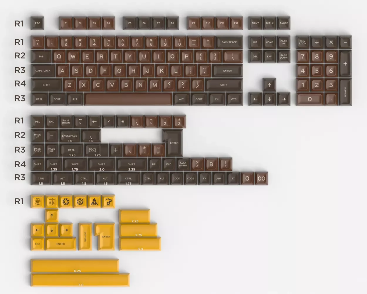 G-MKY AF SA KEYCAP ABS DOUBLE SHOT Keycap FOR Cherry MX switch keycaps for Wired USB Mechanical Gaming keyboard
G-MKY AF SA KEYCAP ABS DOUBLE SHOT Keycap FOR Cherry MX switch keycaps for Wired USB Mechanical Gaming keyboard