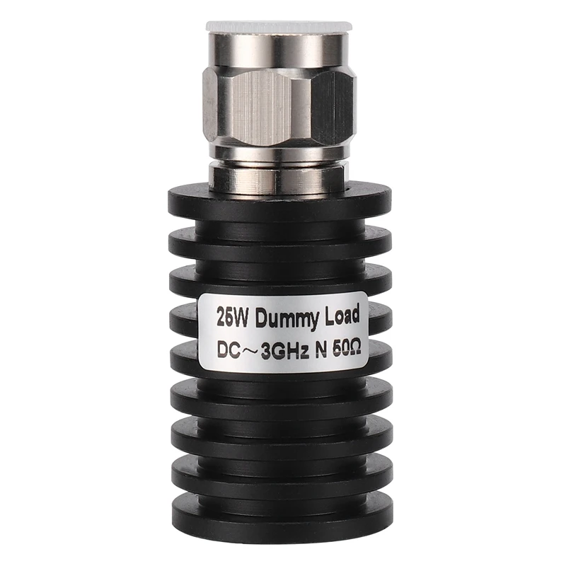 RF Coax 25W N Male Connector Small 50 Ohm DC-3GHz , Dummy Load Plug
RF Coax 25W N Male Connector Small 50 Ohm DC-3GHz , Dummy Load Plug