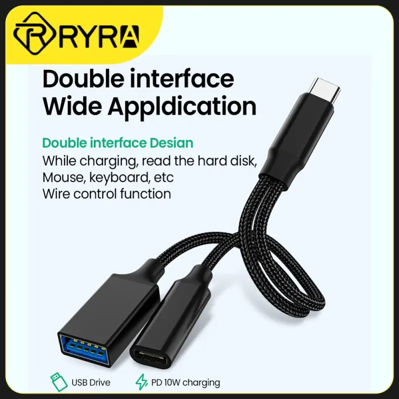 RYRA USB C OTG 2IN1 Cable Adapter Type C To USB A Adapter PD Charging Port For Samsung Huawei/Xiaomi Laptop Tablet
RYRA USB C OTG 2IN1 Cable Adapter Type C To USB A Adapter PD Charging Port For Samsung Huawei/Xiaomi Laptop Tablet