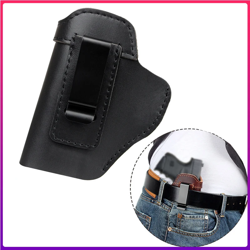 

Leather Gun Holster for Glock 17 19 22 23 26 / Sig P226 P229 SP2022 / Springfield XD XDS XDM/S&W M&P Shiedld 9MM Pistol Holsters