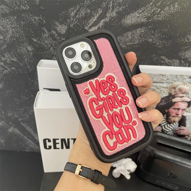 Personality 3d Embroidery Letter Good Female Phone Cover Case For Iphone 14 13 12 11 Pro Xs Max Xr X Anti-fall Hard Coque Fundas
Personality 3d Embroidery Letter Good Female Phone Cover Case For Iphone 14 13 12 11 Pro Xs Max Xr X Anti-fall Hard Coque Fundas