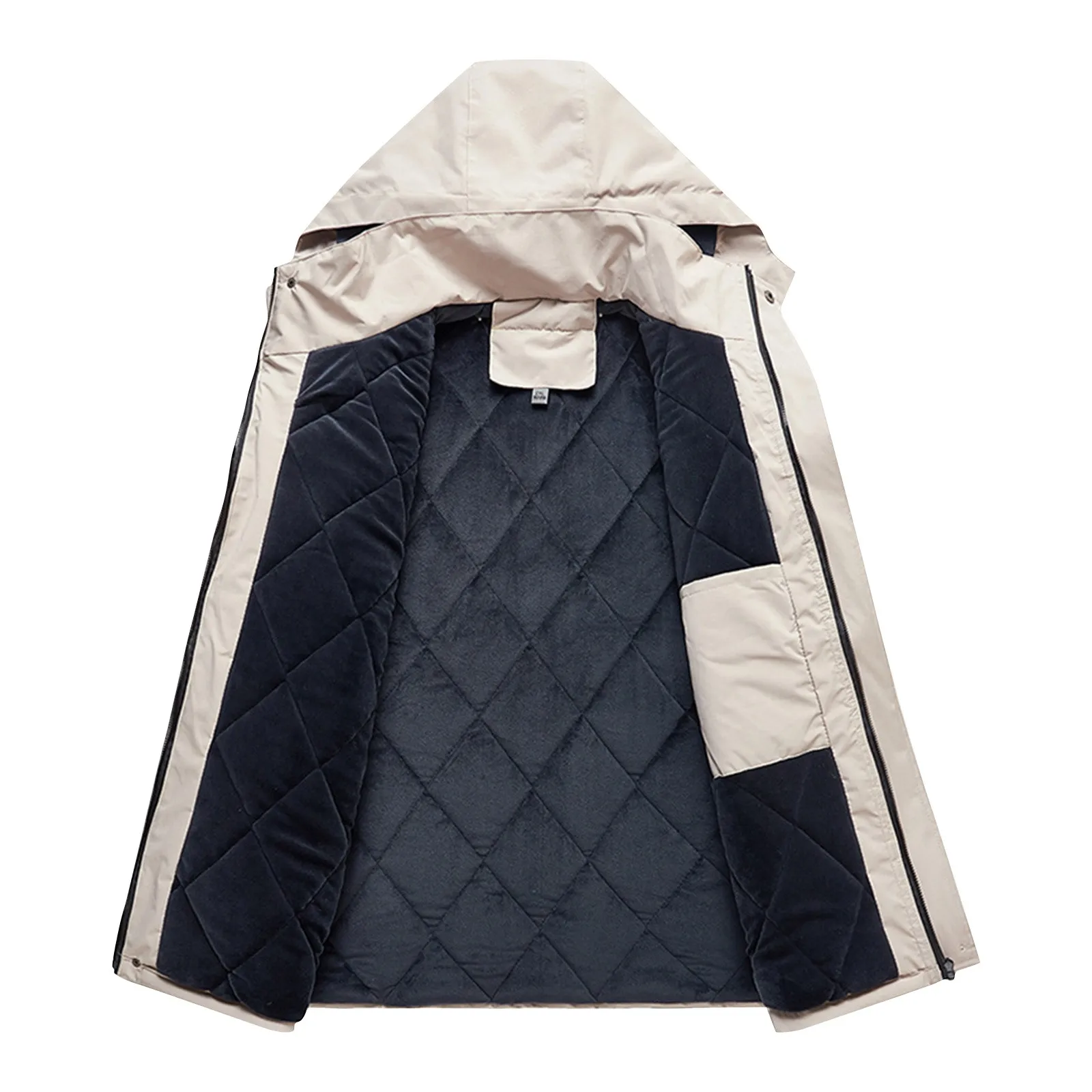 

Парка мужская короткая зимняя, уличный пуховик с капюшоном, плотная теплая зимняя куртка с подкладкой, теплое ветрозащитное пальто оверсайз в стиле ретро