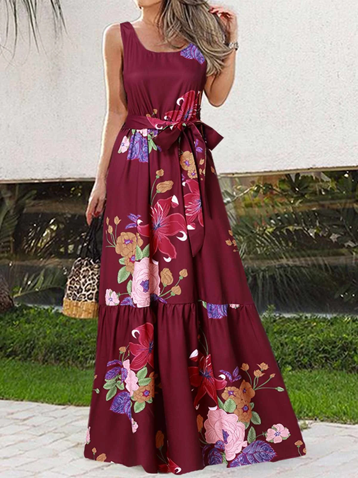 Celmia Bohemian Beach Robe Women Floral Print Maxi Dress 2022 Summer Sexy Sleeveless Party Sundress Casual Loose Belted Vestidos
Celmia Bohemian Beach Robe Women Floral Print Maxi Dress 2022 Summer Sexy Sleeveless Party Sundress Casual Loose Belted Vestidos