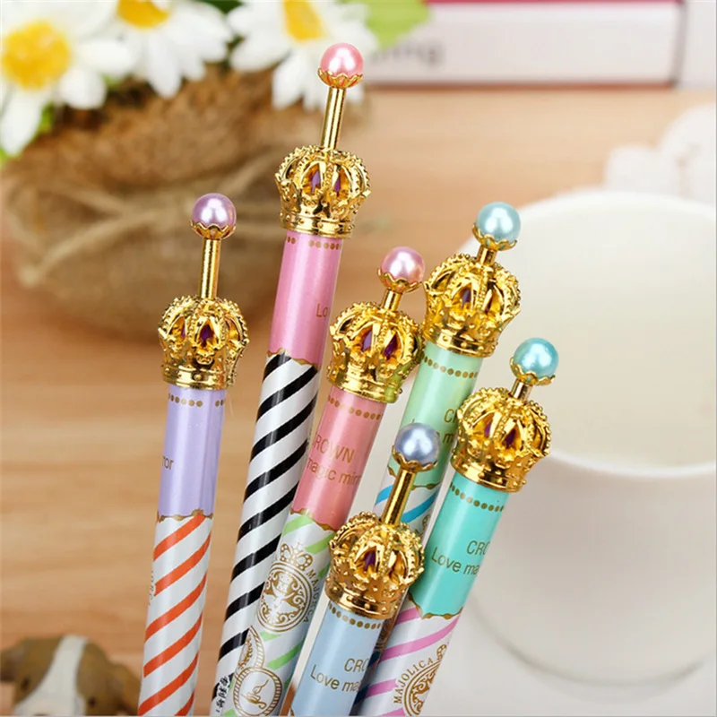 30PCS Small fresh magic mirror cartoon crown ballpoint pen metal pen push creative water pen 0.5mm neutral pen pencil
30PCS Small fresh magic mirror cartoon crown ballpoint pen metal pen push creative water pen 0.5mm neutral pen pencil