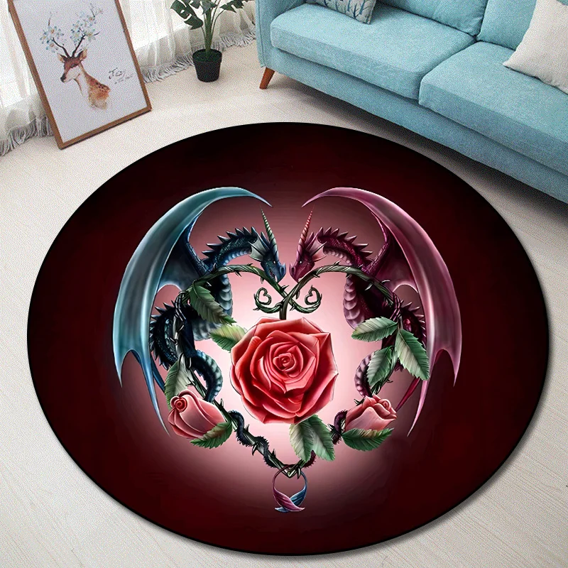 Home Computer chair area round flannel rugs living room dragon patternsdecoration bathroom kitchen anti-skid carpet
Home Computer chair area round flannel rugs living room dragon patternsdecoration bathroom kitchen anti-skid carpet