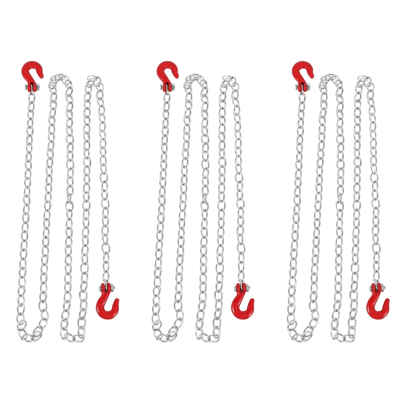 3X 1:10 RC Crawler Accessories Tow Chain With Trailer Hook For Axial SCX10 90046 TAMIYA CC01 RC4WD D90 D110 TF2
3X 1:10 RC Crawler Accessories Tow Chain With Trailer Hook For Axial SCX10 90046 TAMIYA CC01 RC4WD D90 D110 TF2
