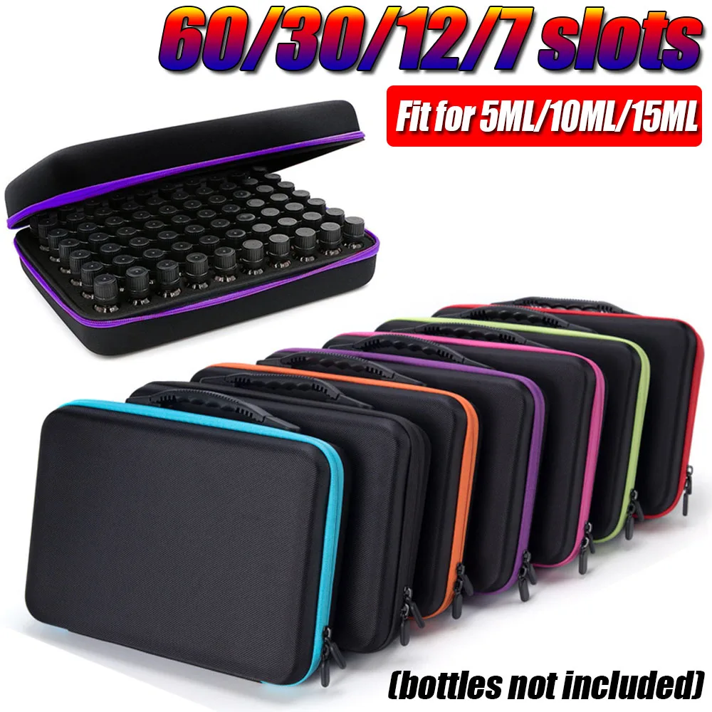 7-60 Slots Essential Oil Bags Portable 5/10/15ML Perfume Oil Essential Oil Box Travel Carrying Holder Nail Polish Storage Bag
7-60 Slots Essential Oil Bags Portable 5/10/15ML Perfume Oil Essential Oil Box Travel Carrying Holder Nail Polish Storage Bag