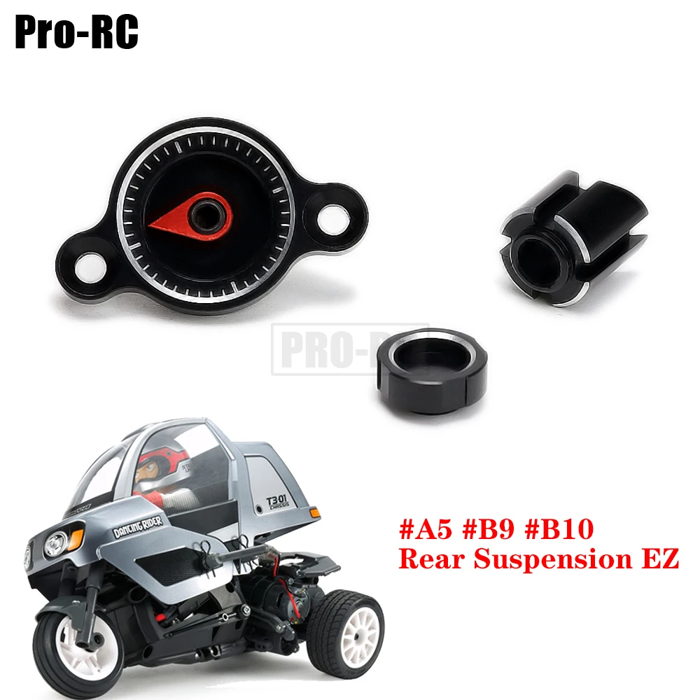 

1Set Aluminum Alloy Rear Suspension EZ Adjustment A5 B9 B10 Set for RC Car Tamiya 1/8 Triple Wheel T3-01 Dancing Rider