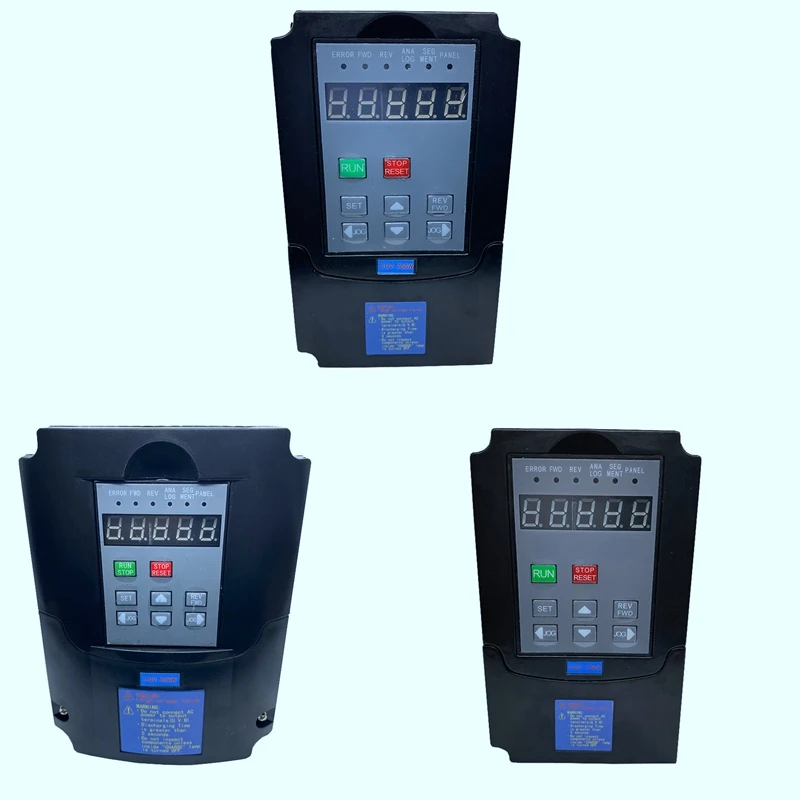 1-фазный вход и 3-фазный выходной Частотный преобразователь привод электродвигателя переменного тока VFD
1-фазный вход и 3-фазный выходной Частотный преобразователь привод электродвигателя переменного тока VFD