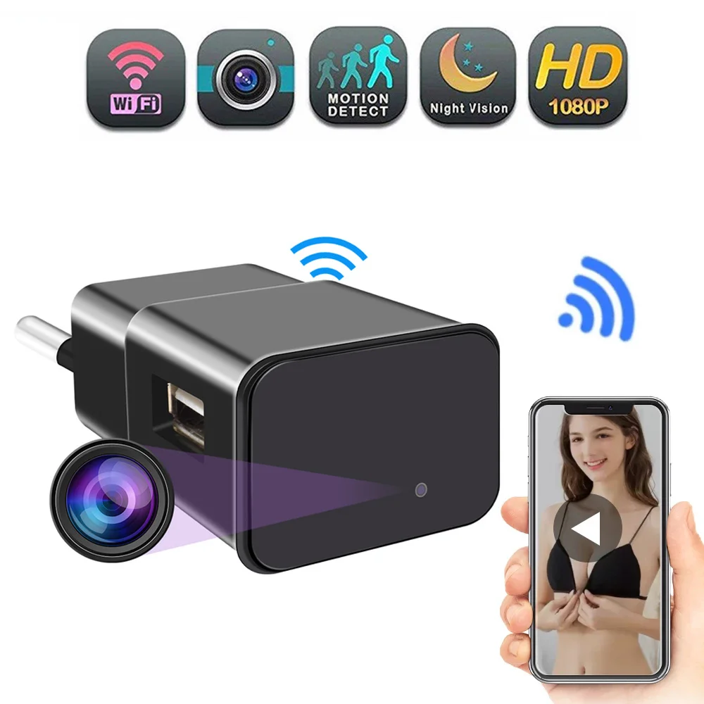 1080P Wifi Mini Plug Camera Full HD USB Camera Wireless Video Recorder 5V Charger Full HD Home Security CCTV Micro Camcorders
1080P Wifi Mini Plug Camera Full HD USB Camera Wireless Video Recorder 5V Charger Full HD Home Security CCTV Micro Camcorders
