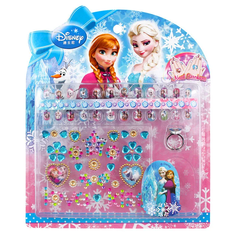 Disney authentic children's three-dimensional nail stickers Frozen Princess gift box stickers girl ring boxed paste 
Disney authentic children's three-dimensional nail stickers Frozen Princess gift box stickers girl ring boxed paste