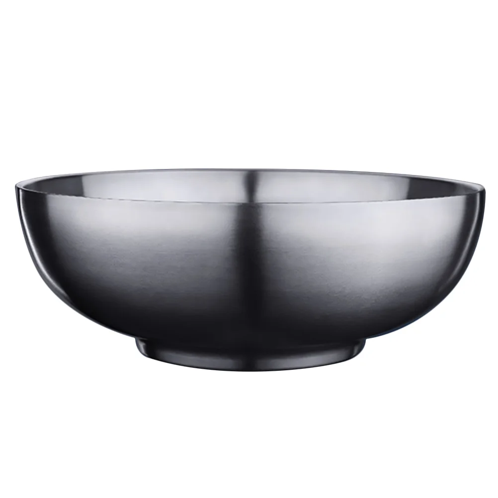 

Bowl Bowls Stainless Steel Soup Metal Mixing Noodle Ramen Rice Large Serving Salad Cereal Korean Pasta Prep Lid Pho Dish Snack