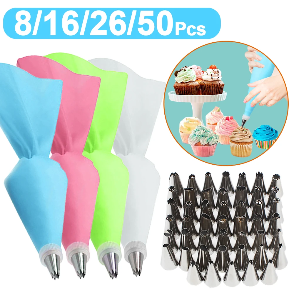 8/16/26 Silicone Pastry Bag Tips DIY Cake Icing Piping Cream Decorate Kitchen Tool Reusable Pastry Bag+Stainless Nozzle
8/16/26 Silicone Pastry Bag Tips DIY Cake Icing Piping Cream Decorate Kitchen Tool Reusable Pastry Bag+Stainless Nozzle
