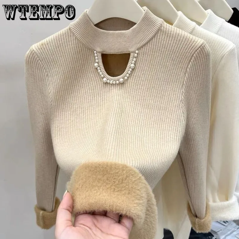 One-body Fleece Slim-fit Half Turtleneck Long-sleeved Sweater Woman in Autumn and Winter with A Base Top Woman
One-body Fleece Slim-fit Half Turtleneck Long-sleeved Sweater Woman in Autumn and Winter with A Base Top Woman