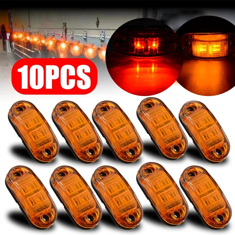 10PCS 12V 24V Universal Car Signal Light LED Side Marker Lights Lamp Indicator Light for Cars Trailer Trucks Warning Tail Light
10PCS 12V 24V Universal Car Signal Light LED Side Marker Lights Lamp Indicator Light for Cars Trailer Trucks Warning Tail Light