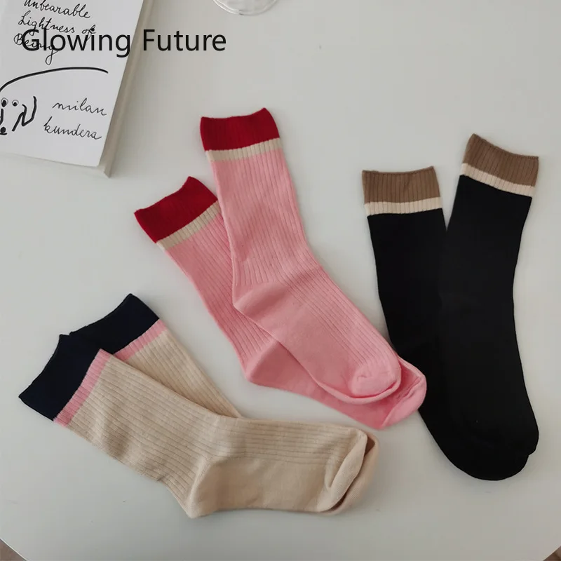 Glowing Future Cute Fashion Women Socks Spring Summer Kawaii Japanese College Style Ladies Sokken Solid Stripes Designer Socks
Glowing Future Cute Fashion Women Socks Spring Summer Kawaii Japanese College Style Ladies Sokken Solid Stripes Designer Socks