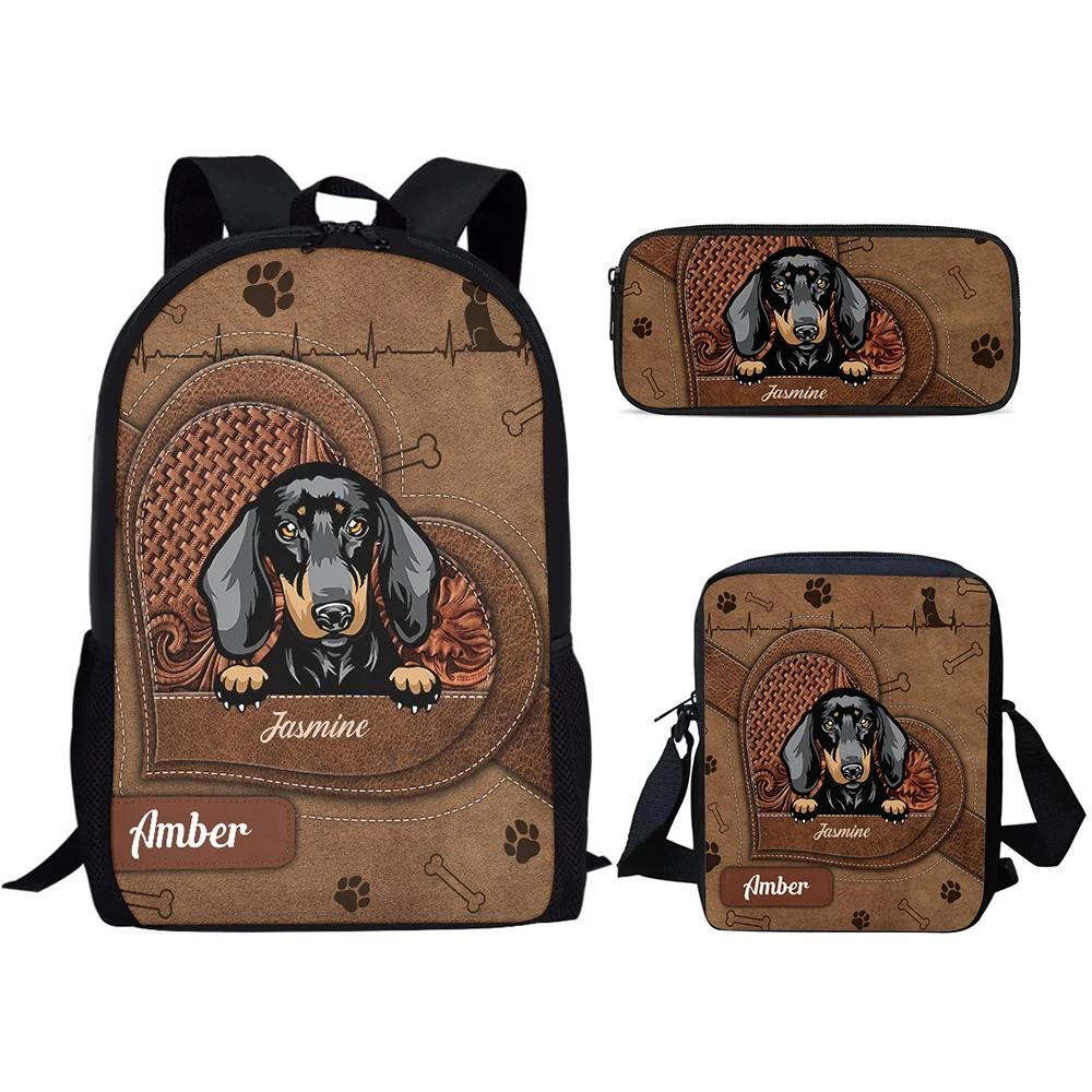 Kawaii Dachshund Design Backpack for Teenagers 3Pcs Kids School Backpacks Pencil Case and Crossbody Messenger Bags Mochila Mujer
Kawaii Dachshund Design Backpack for Teenagers 3Pcs Kids School Backpacks Pencil Case and Crossbody Messenger Bags Mochila Mujer