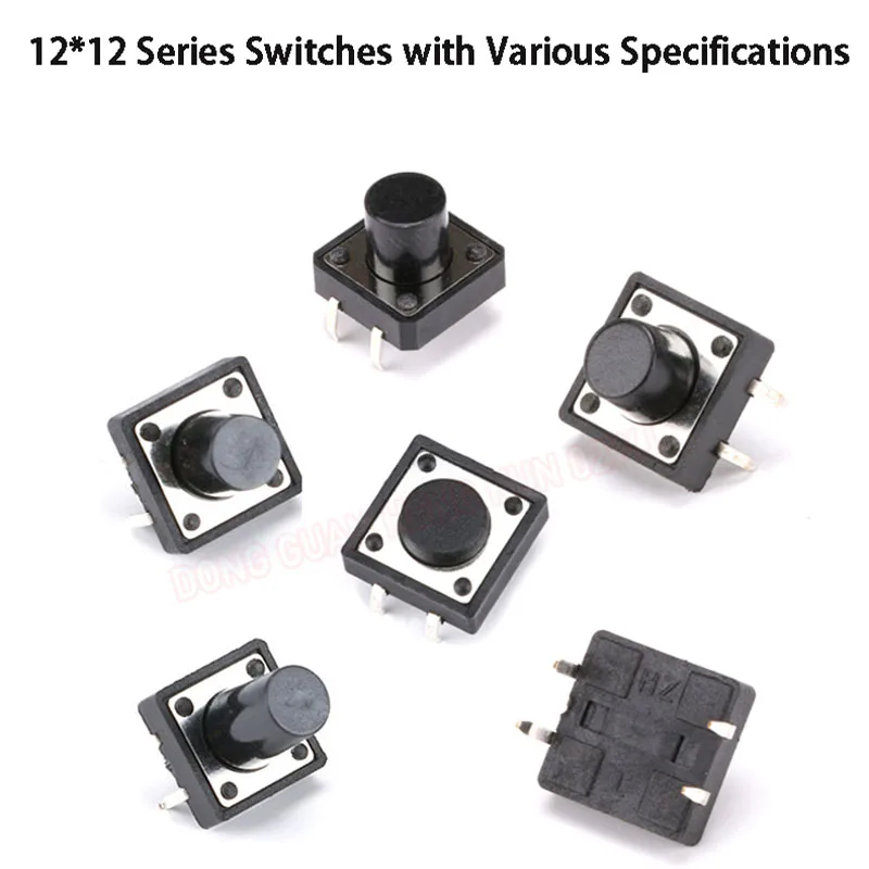 20PCS Light Touch Key Switch 12*12*4.3/5/6/7/7.5/8—10/11/12/13/14/15MM In-Line Sensitive Switch Key Electronic Switch
20PCS Light Touch Key Switch 12*12*4.3/5/6/7/7.5/8—10/11/12/13/14/15MM In-Line Sensitive Switch Key Electronic Switch