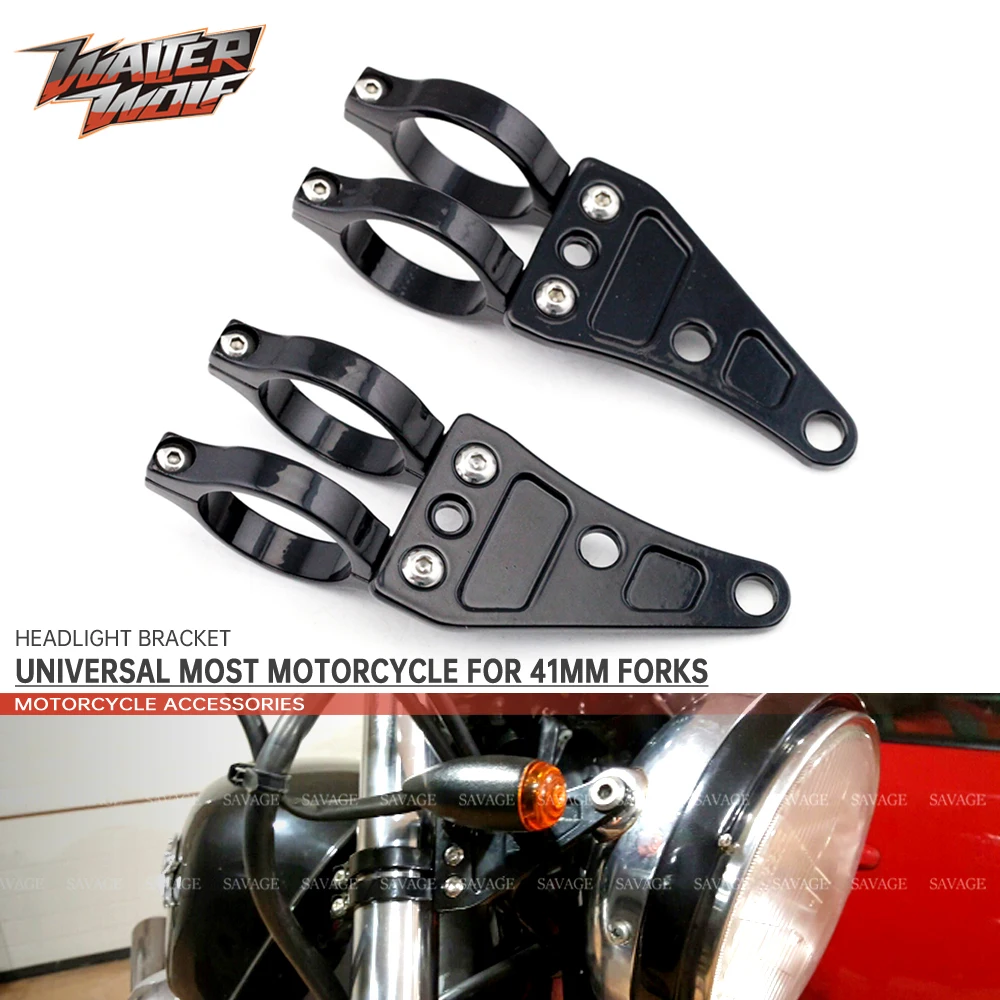 Motorcycle Headlight Mount Bracket Universal For 41mm Fork Accessories Front Head Light Turn Signal Clamp Holder Support Parts
Motorcycle Headlight Mount Bracket Universal For 41mm Fork Accessories Front Head Light Turn Signal Clamp Holder Support Parts
